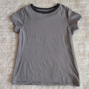 Light Gray and White Top